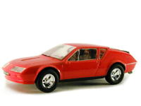 La maquette au 1/43ème de ce coupé Alpine Renault est composée de 45 pièces