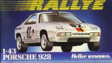 maquette composée de 41 pièces en matière plastique de la Porsche 928 par Heller