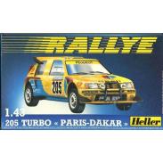 La Peugeot 205 Turbo 16 L reproduite en miniature par la marque Heller