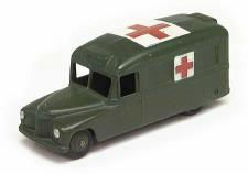 dinky toys RARE jeep porte fusée avec un TROU CENTRAL NON PERCE militaire 