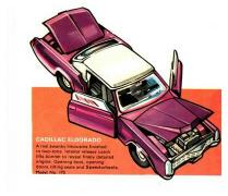 modèle réduit de la Cadillac Eldorado reproduite par la marque anglaise Dinky Toys