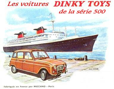 voitures miniatures de la série 500 de la marque Dinky Toys