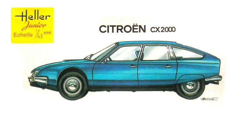 Miniature de la Citroën CX 2000 reproduite par Heller