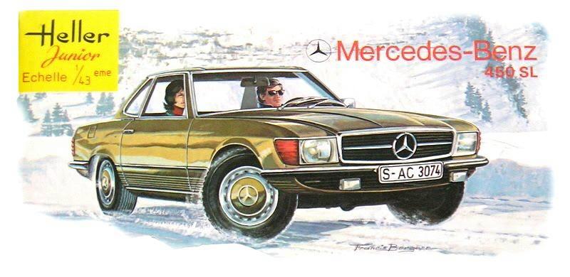 La Mercedes Benz 450 SL en modèle réduit au 1/43ème par Heller