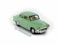 Miniatures montées - Simca Chambord Vedette bleu & gris avec caravane