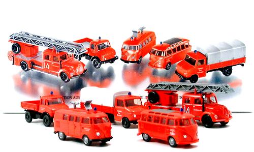 BUSCH Praliné DKW F 89 L 3 = 6 rapidement camion pompiers au choix rouge GW 1:87 h0 