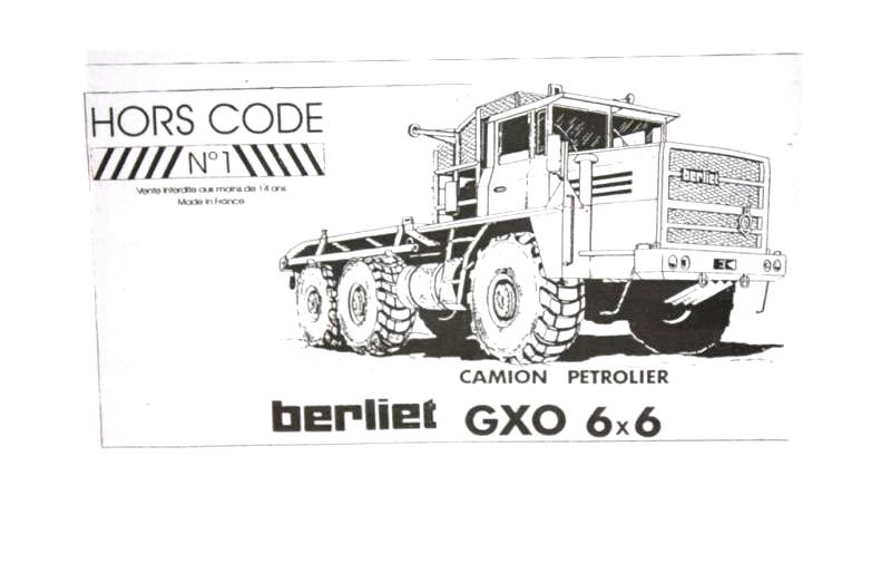 BERLIET GXO MILLON MINIATURES LYON 1/43