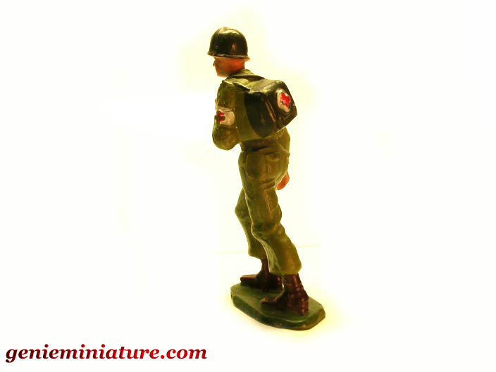 Figurine Starlux Soldat Moyen Âge Français - Échelle 1/32 (60mm) - Plastique Peint - Occasion