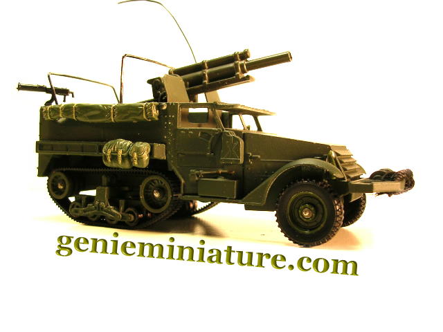 Un Half-track US T19 Obusier En Miniature Militaire Solido Au 1/50e