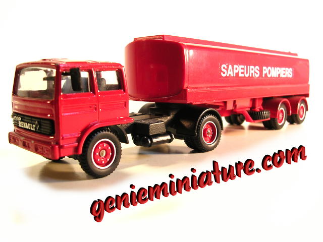 Camion De Pompier Mercedes LP1217 Solido - Échelle 1/50 - N°77 - Fourgon Avec Fascicule - Occasion